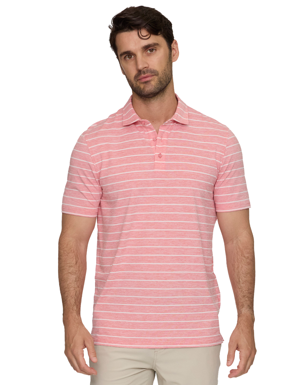 ELITE STRIPE PERFORMANCE POLO