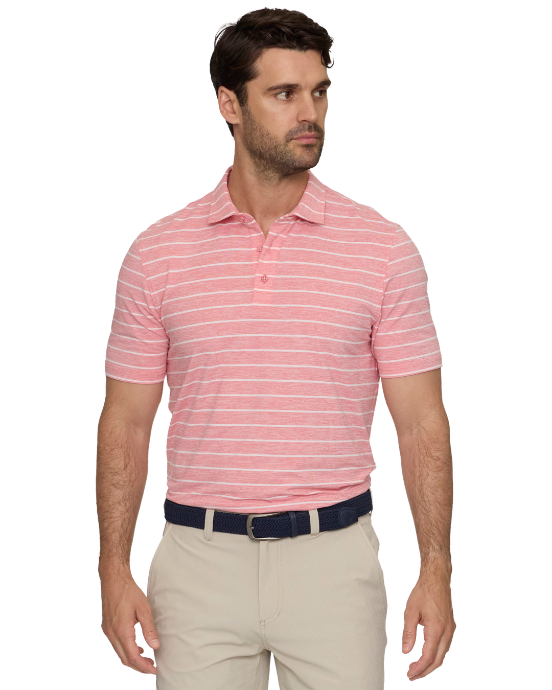 ELITE STRIPE PERFORMANCE POLO