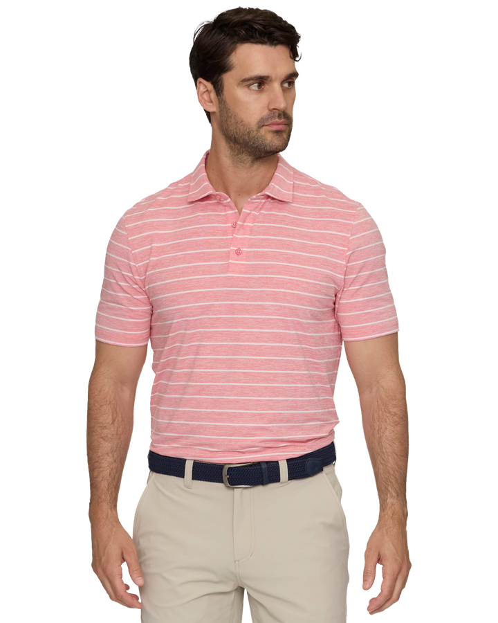 ELITE STRIPE PERFORMANCE POLO