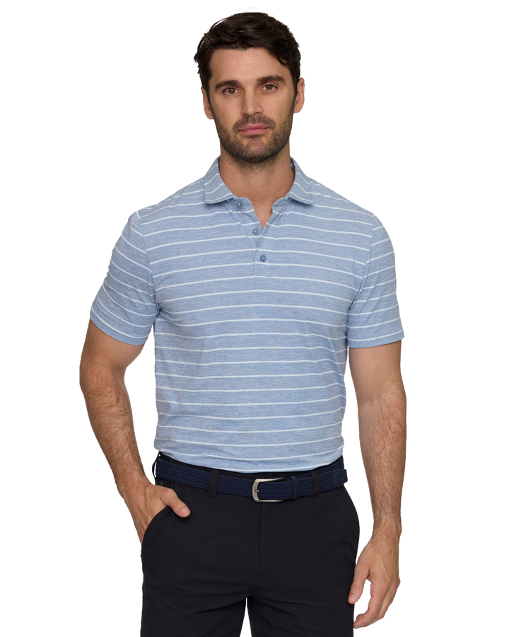 ELITE STRIPE PERFORMANCE POLO