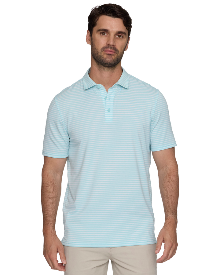 ELITE MINI STRIPE PERFORMANCE POLO