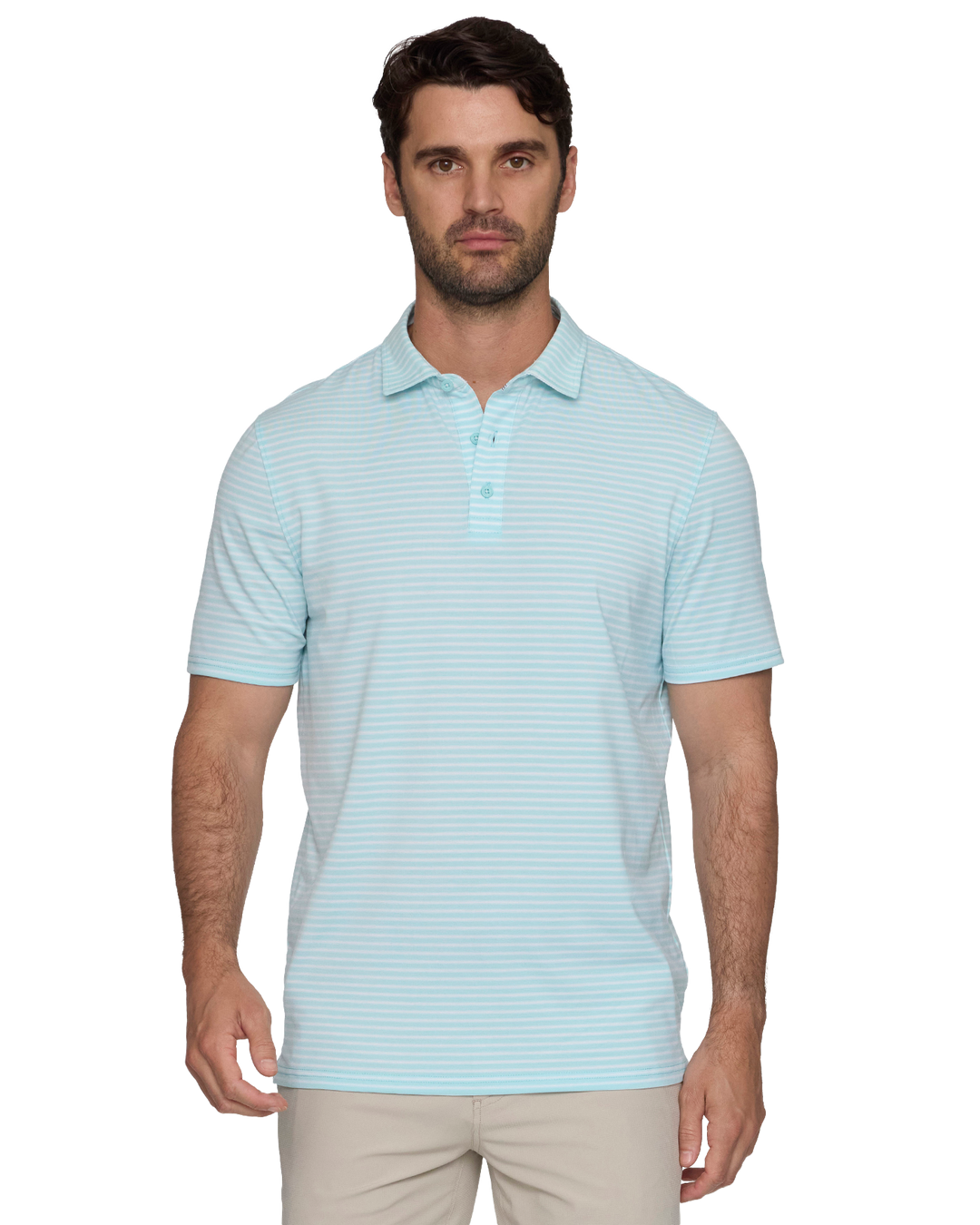 ELITE MINI STRIPE PERFORMANCE POLO