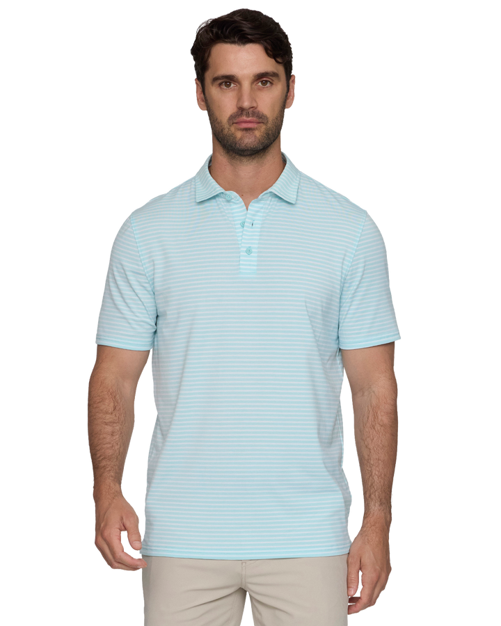 ELITE MINI STRIPE PERFORMANCE POLO