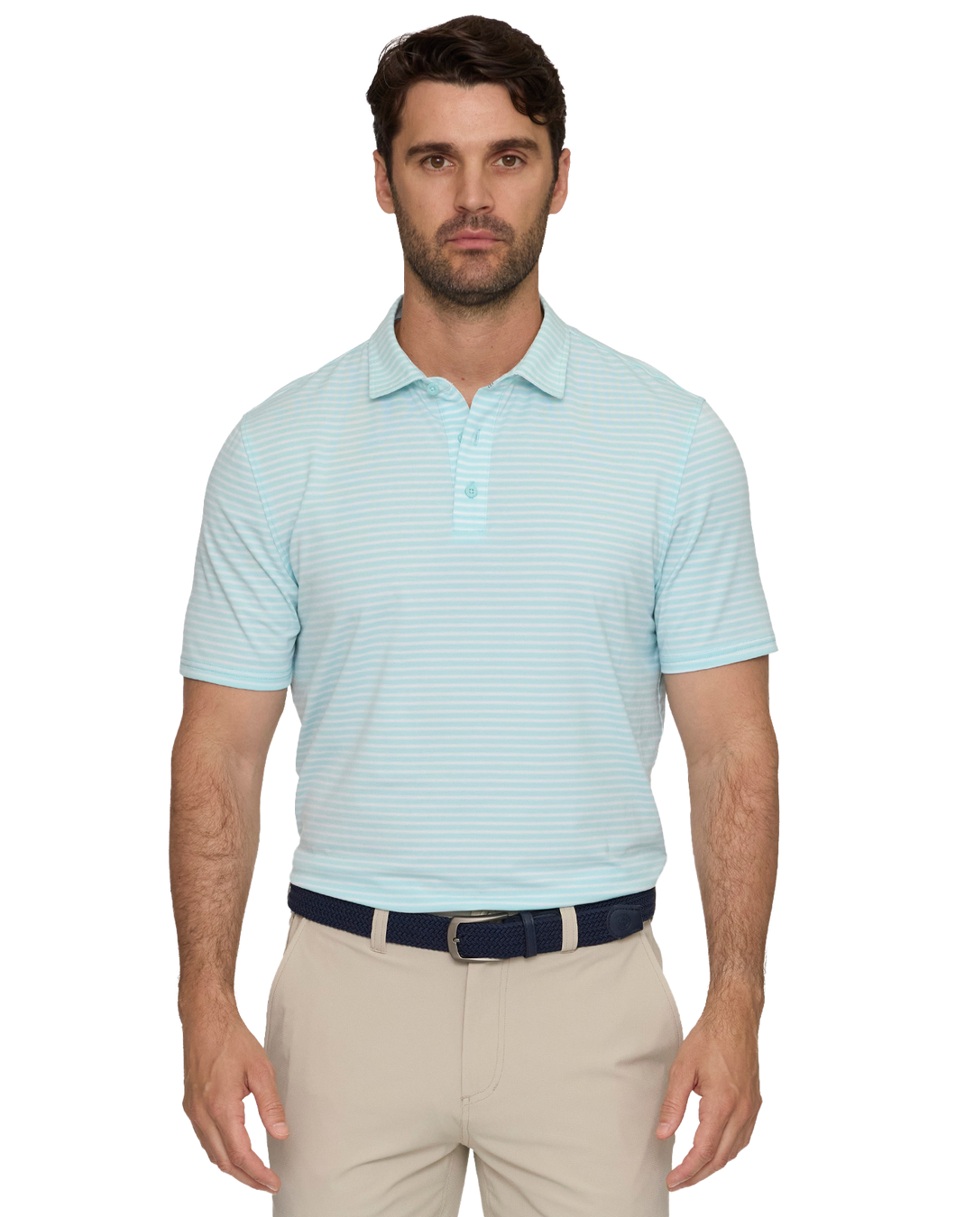 ELITE MINI STRIPE PERFORMANCE POLO
