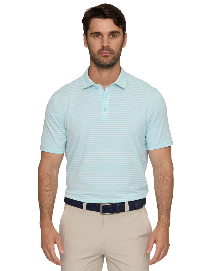 ELITE MINI STRIPE PERFORMANCE POLO