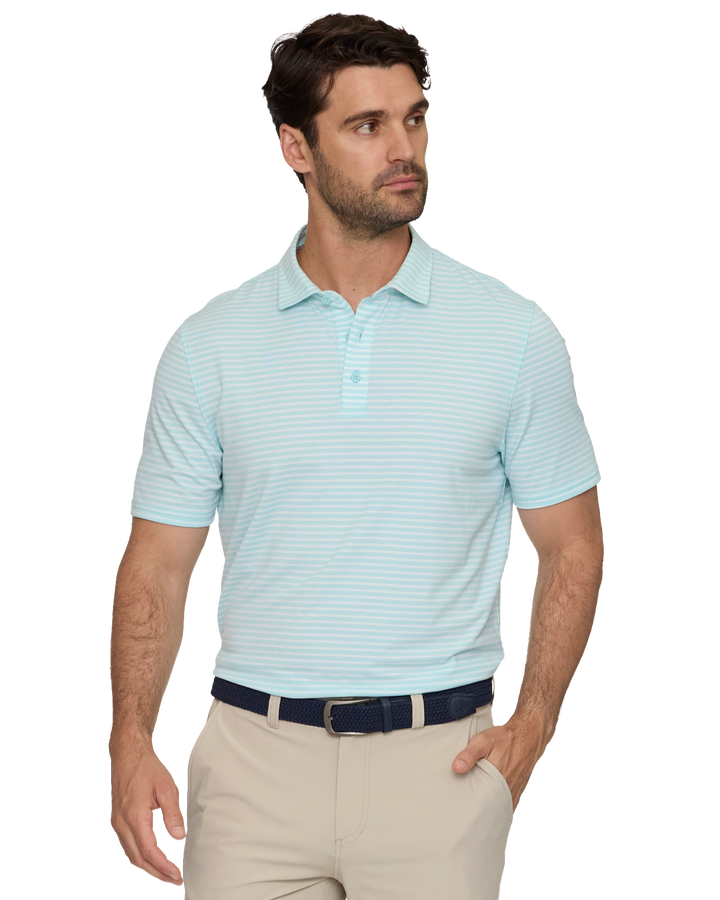 ELITE MINI STRIPE PERFORMANCE POLO