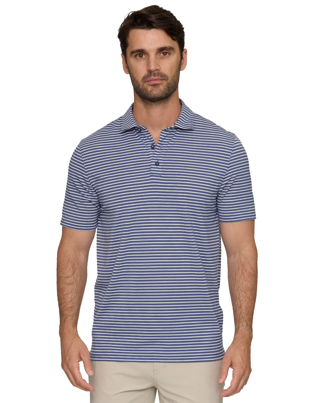ELITE MINI STRIPE PERFORMANCE POLO