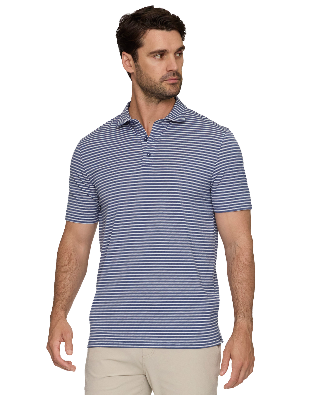 ELITE MINI STRIPE PERFORMANCE POLO