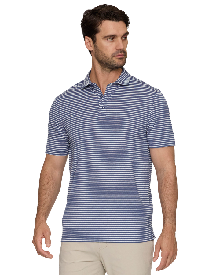 ELITE MINI STRIPE PERFORMANCE POLO