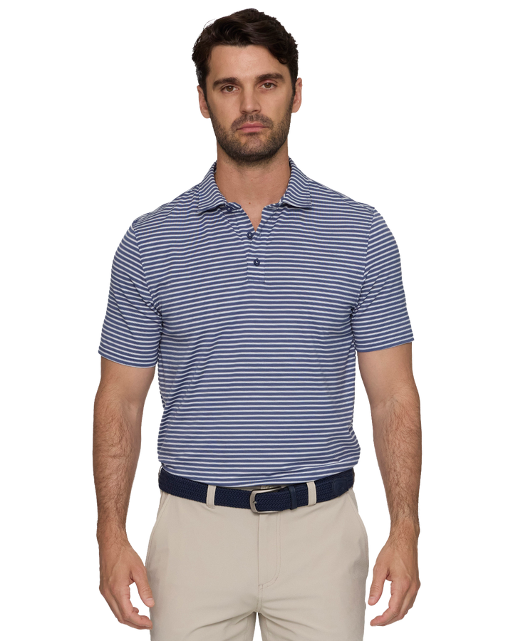ELITE MINI STRIPE PERFORMANCE POLO