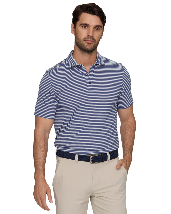 ELITE MINI STRIPE PERFORMANCE POLO
