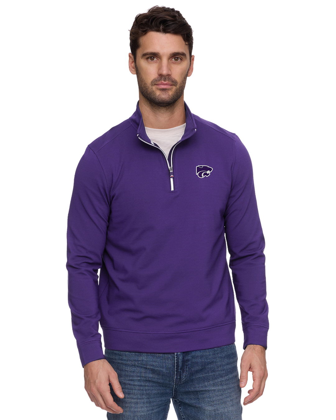 KANSAS STATE RIDGE STRETCH PERFORMANCE 1/4-ZIP
