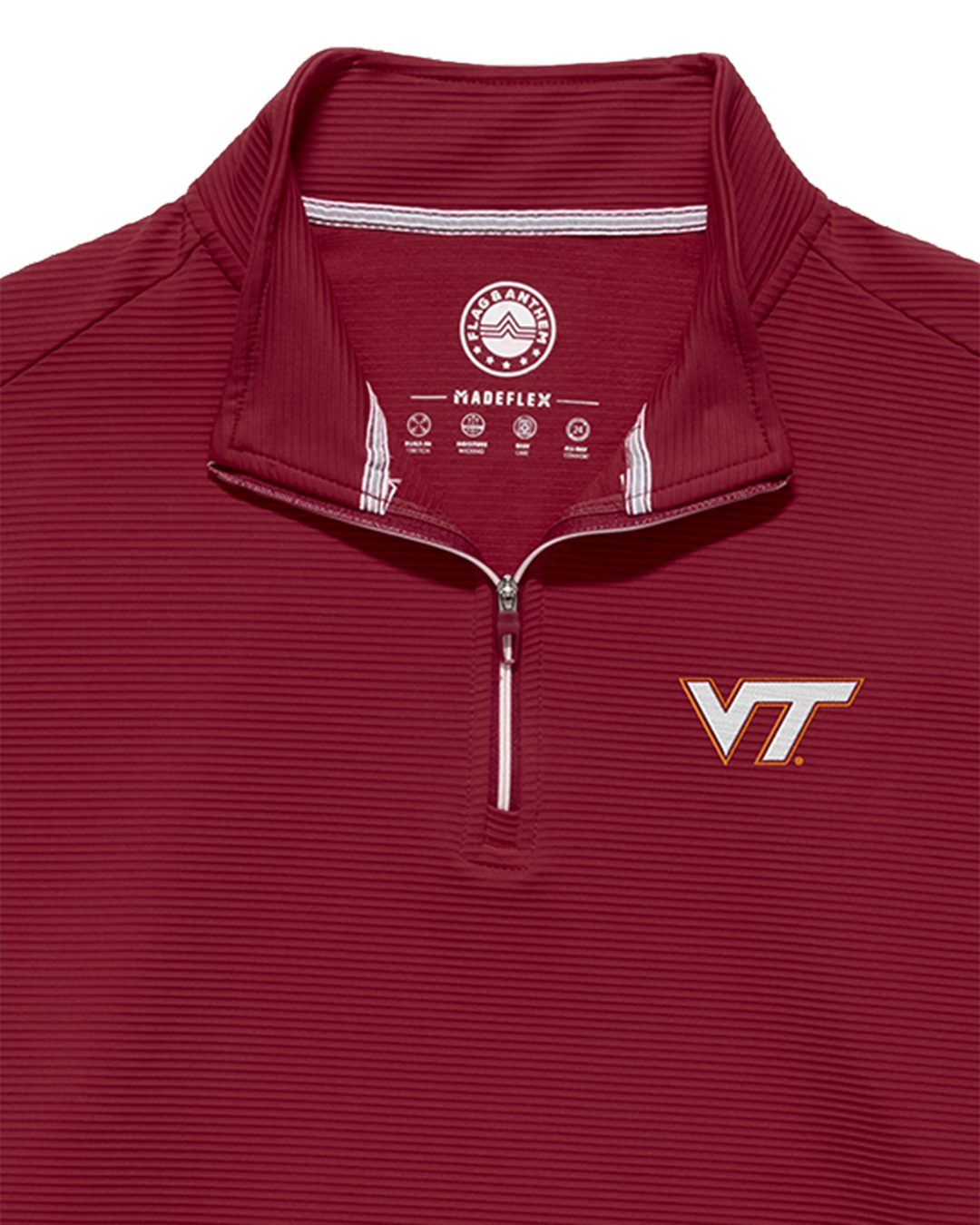 VIRGINIA TECH RIDGE STRETCH PERFORMANCE 1/4-ZIP