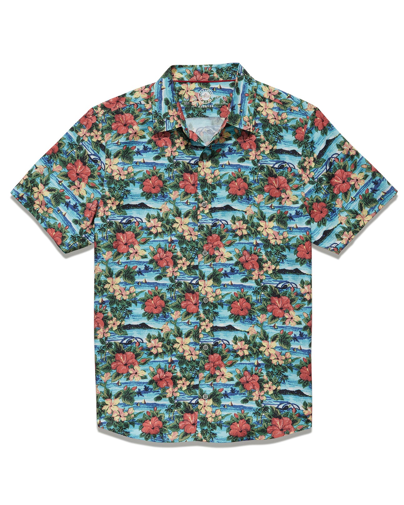 MADEFLEX HAWAIIAN PRINT UPF PERFORMANCE SHIRT