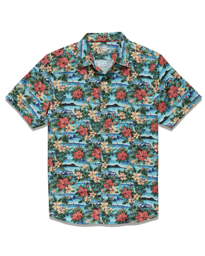 MADEFLEX HAWAIIAN PRINT UPF PERFORMANCE SHIRT