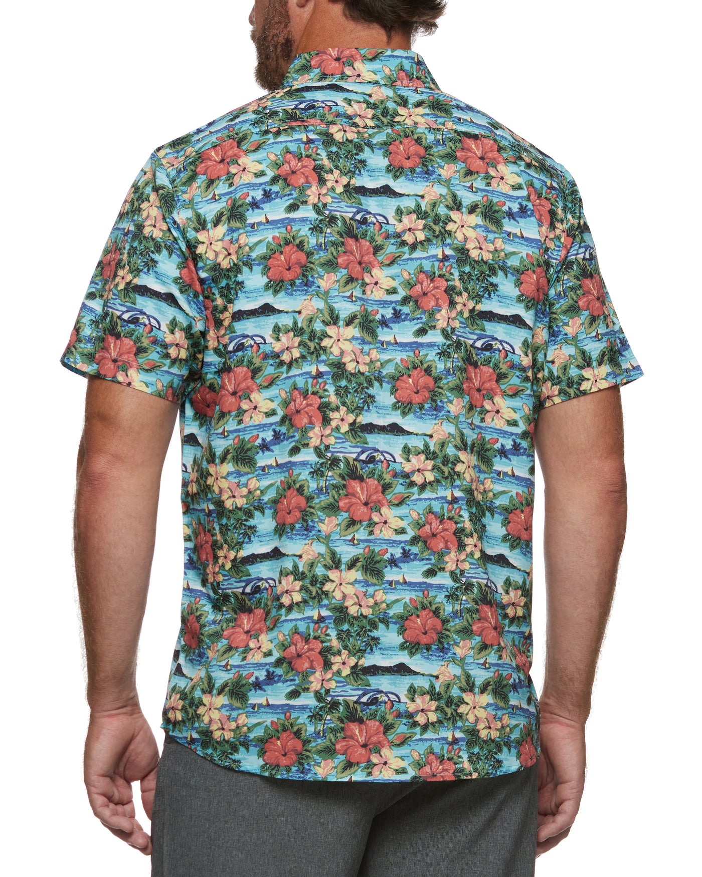 MADEFLEX HAWAIIAN PRINT UPF PERFORMANCE SHIRT