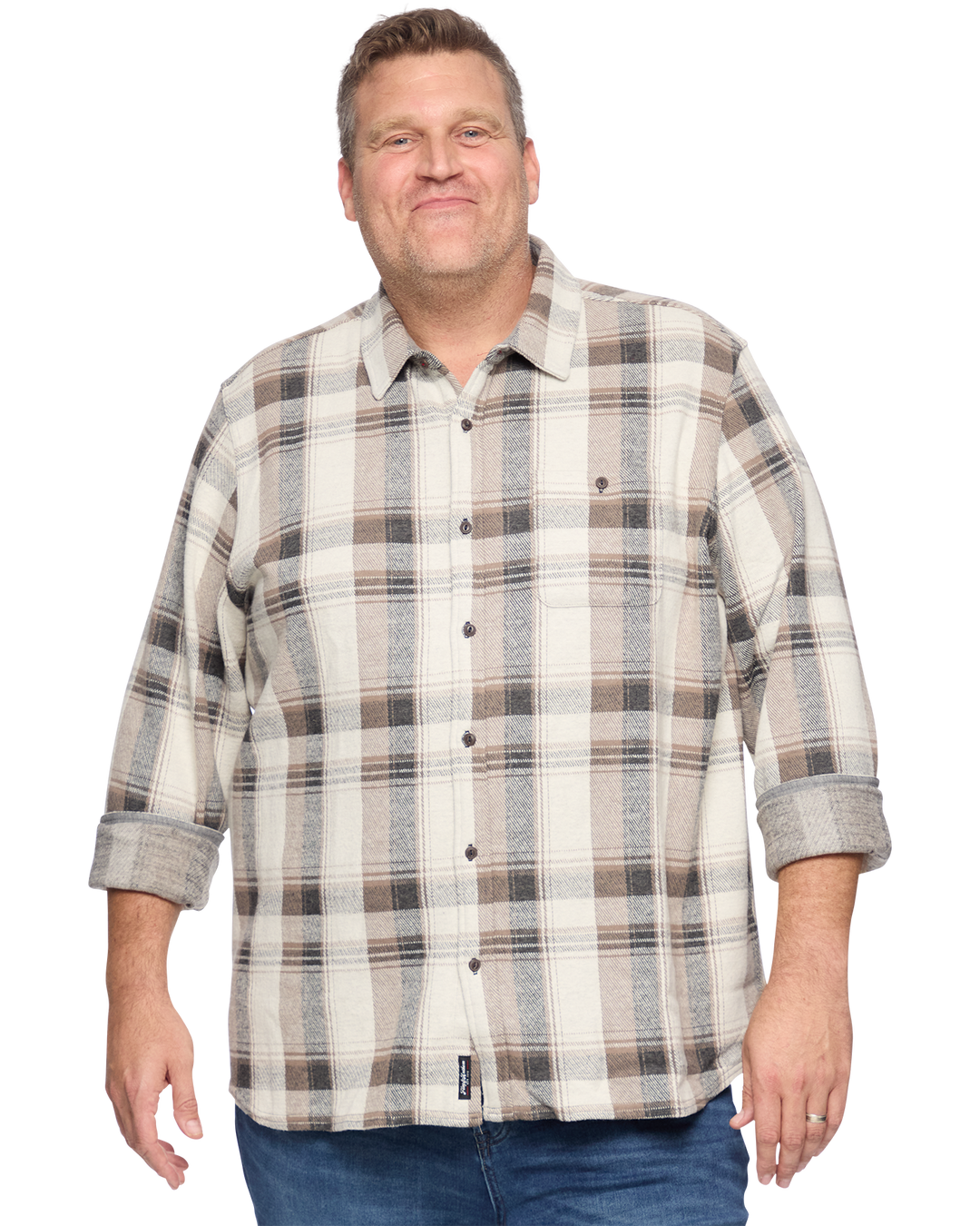 Big and tall flannel hoodie sales