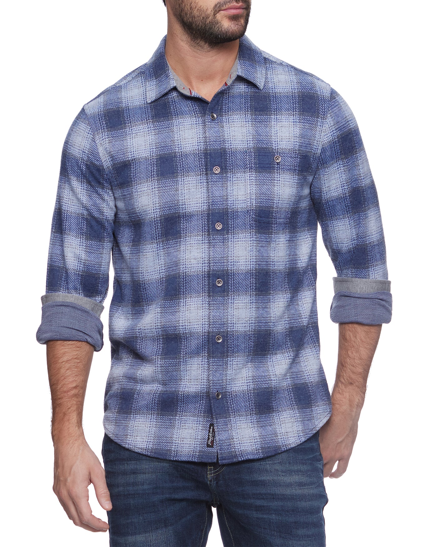 MADEFLEX PLAID HERO KNIT FLANNEL SHIRT