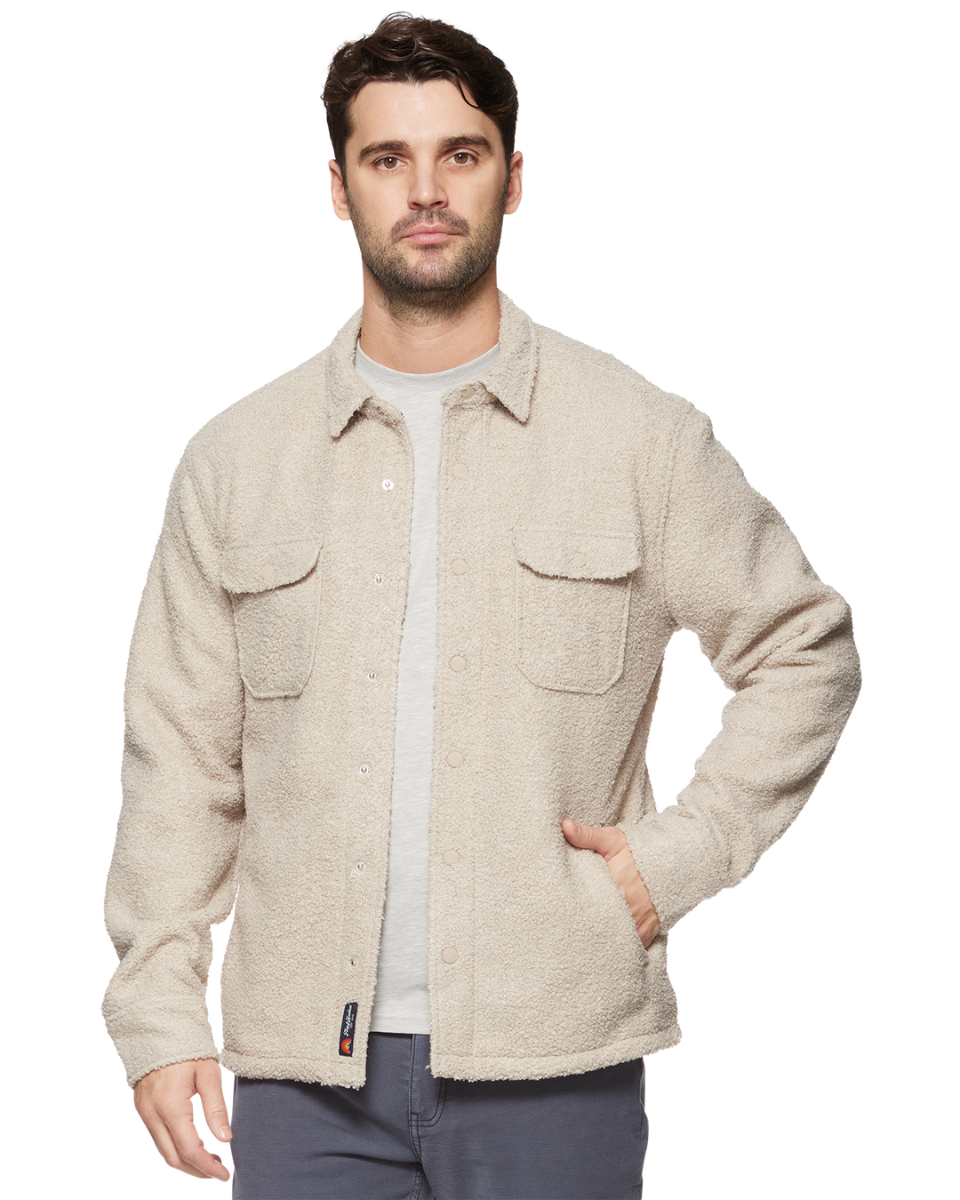 SCARSDALE FLEECE-LINED SHERPA SHIRT JACKET