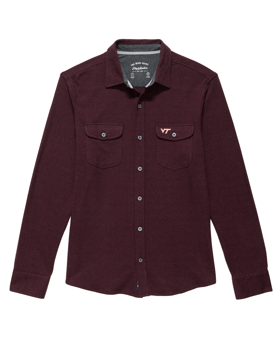 VIRGINIA TECH HERO STRETCH FLANNEL SHIRT