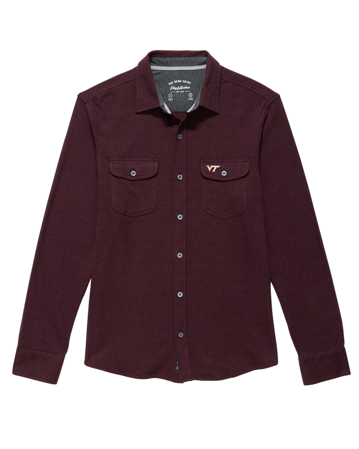 VIRGINIA TECH HERO STRETCH FLANNEL SHIRT