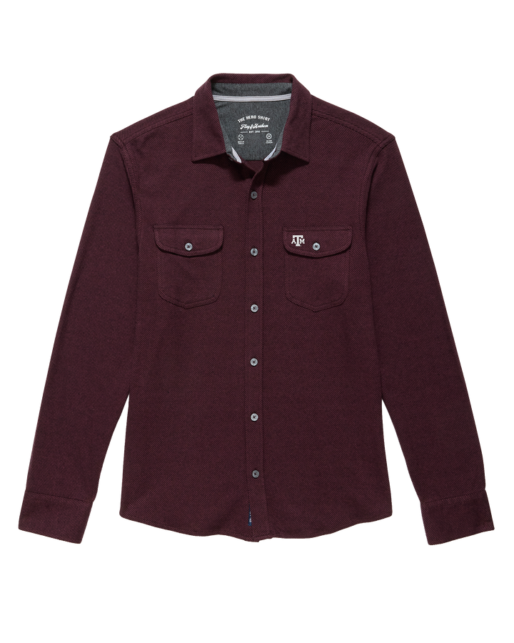 TEXAS A&M HERO STRETCH FLANNEL SHIRT