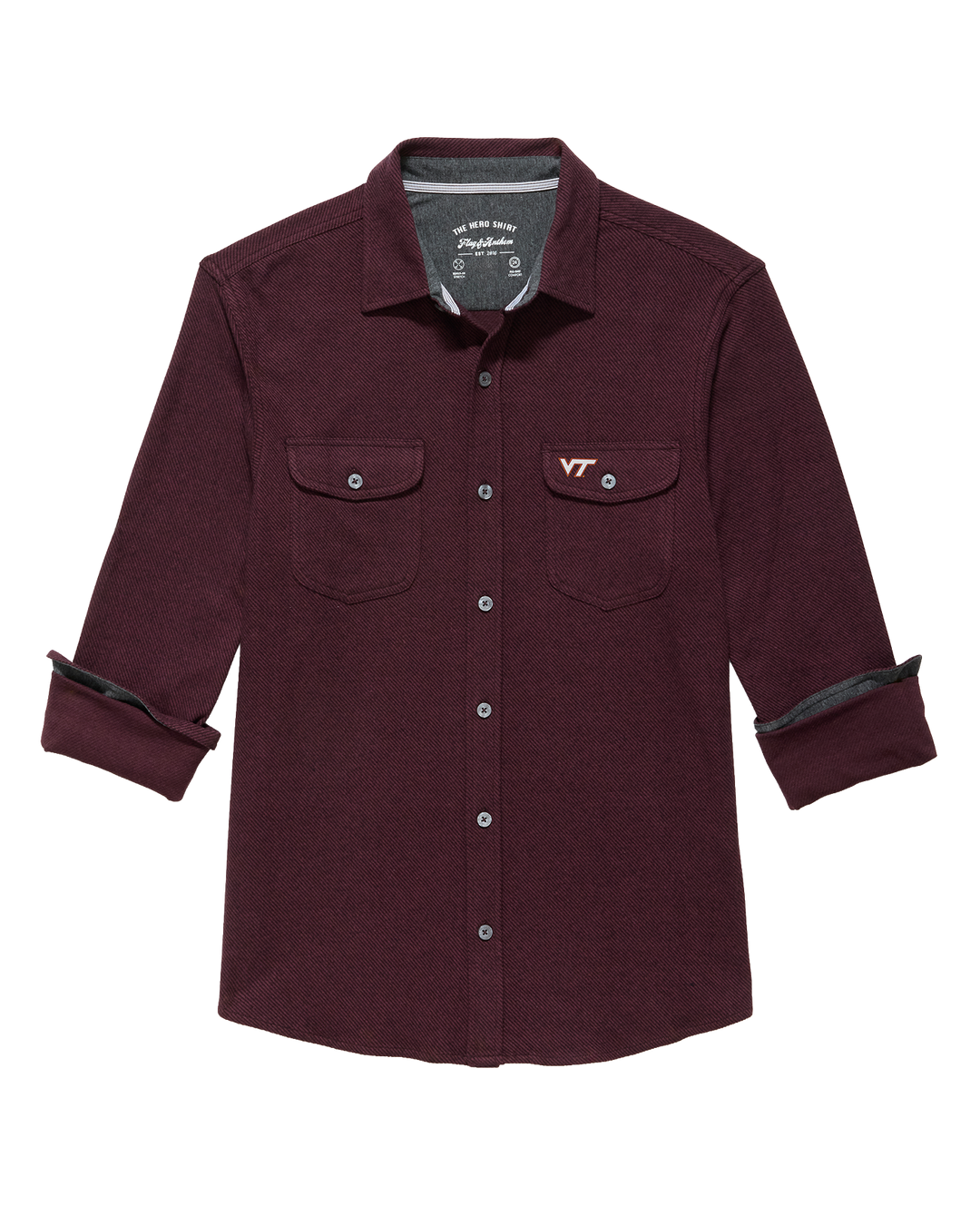 VIRGINIA TECH HERO STRETCH FLANNEL SHIRT
