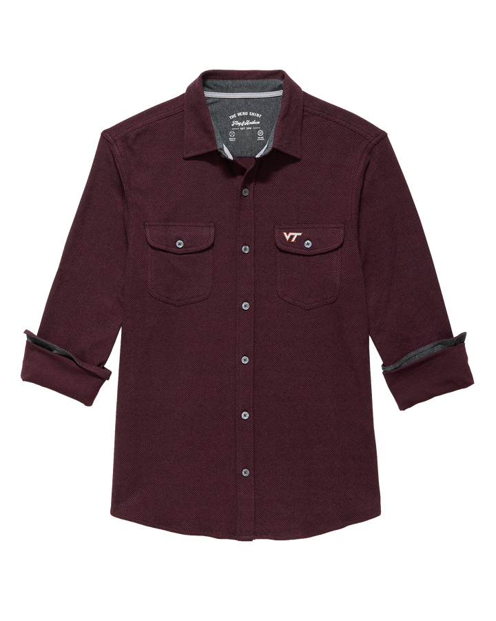 VIRGINIA TECH HERO STRETCH FLANNEL SHIRT