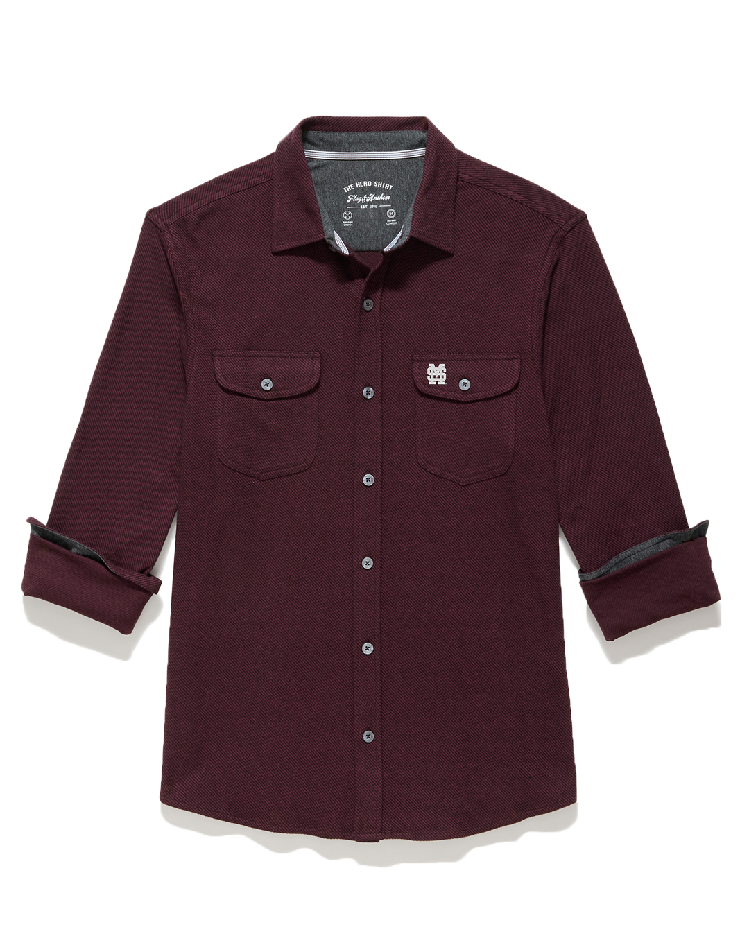 MISSISSIPPI STATE HERO STRETCH FLANNEL SHIRT