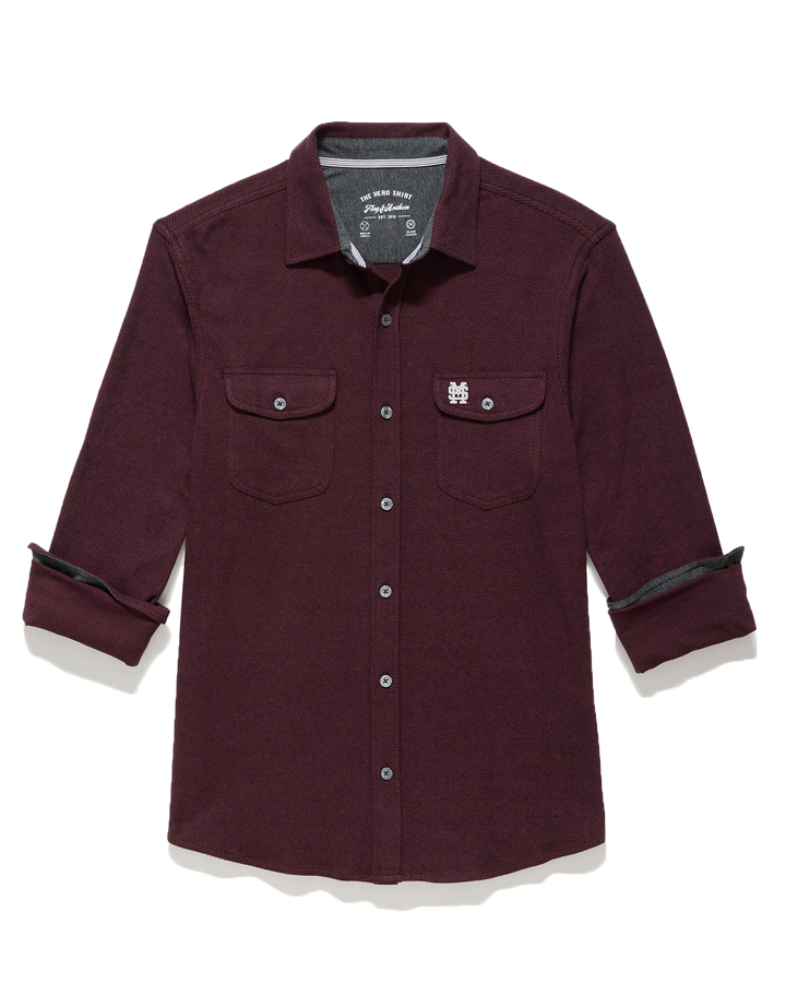 MISSISSIPPI STATE HERO STRETCH FLANNEL SHIRT