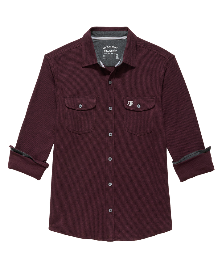 TEXAS A&M HERO STRETCH FLANNEL SHIRT