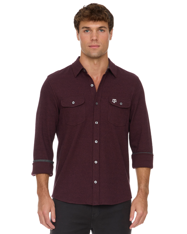 TEXAS A&M HERO STRETCH FLANNEL SHIRT