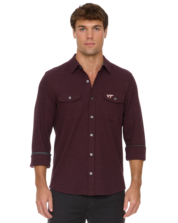 VIRGINIA TECH HERO STRETCH FLANNEL SHIRT
