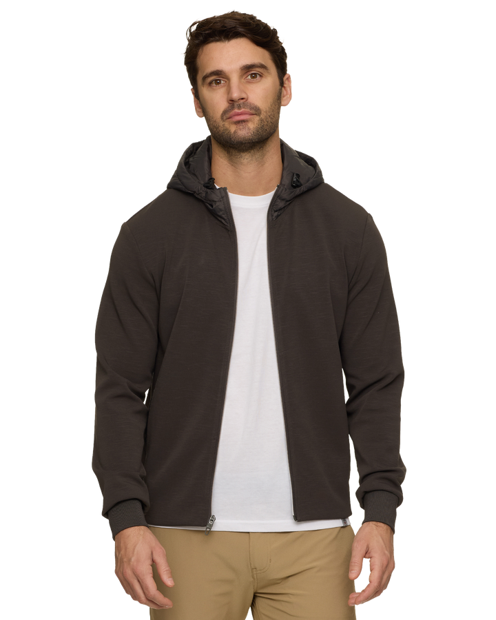 THOMASTON STRETCH FULL-ZIP HOODED JACKET