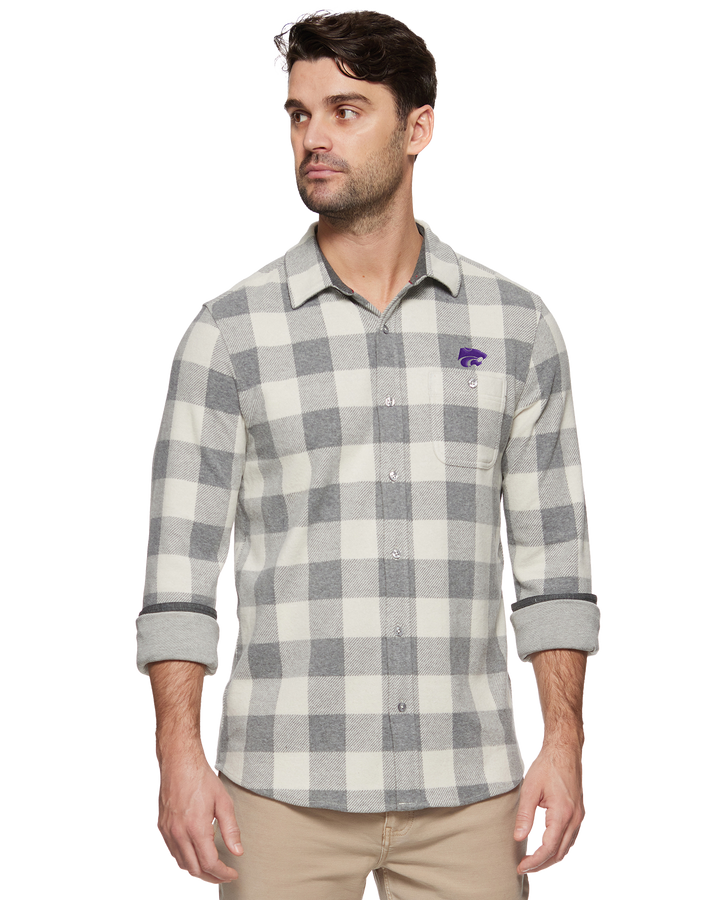 KANSAS STATE HERO STRETCH FLANNEL SHIRT