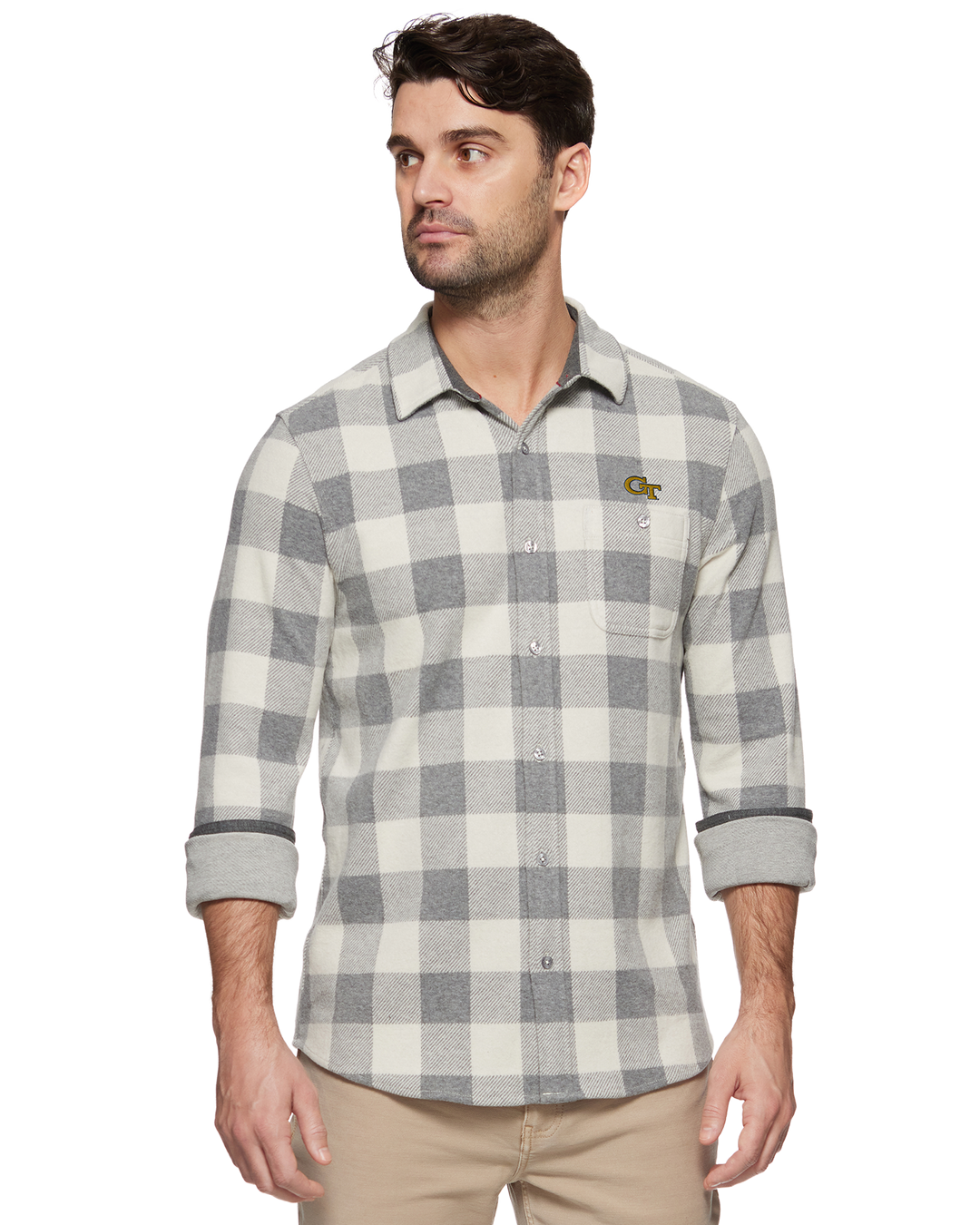 GEORGIA TECH HERO STRETCH FLANNEL SHIRT