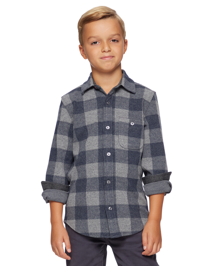 BOYS HERO STRETCH FLANNEL SHIRT