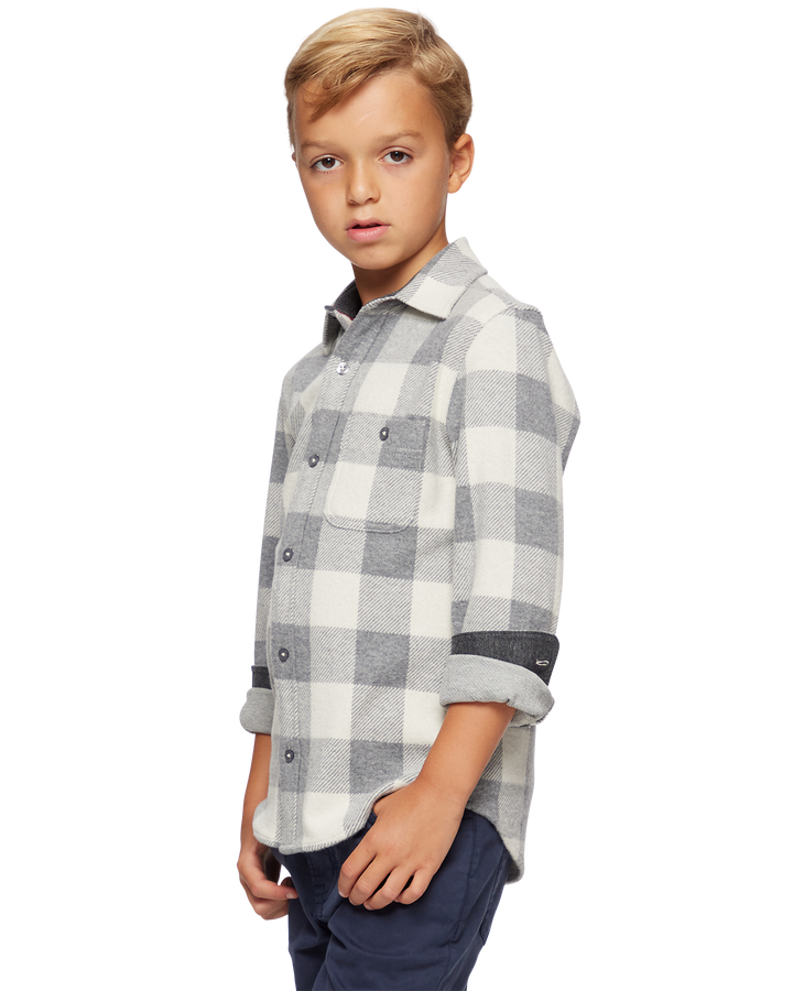 BOYS HERO STRETCH FLANNEL SHIRT