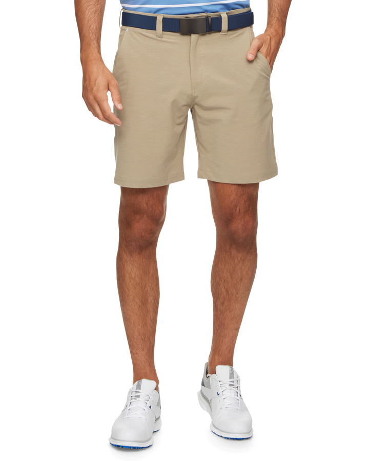 ANY-WEAR COTTON BLEND HYBRID PERFORMANCE SHORT - 8" INSEAM