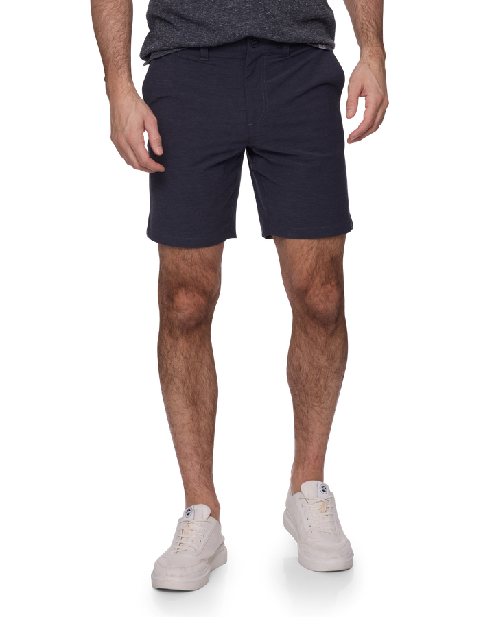 COTTON BLEND ANY-WEAR PERFORMANCE SHORT - 8" INSEAM