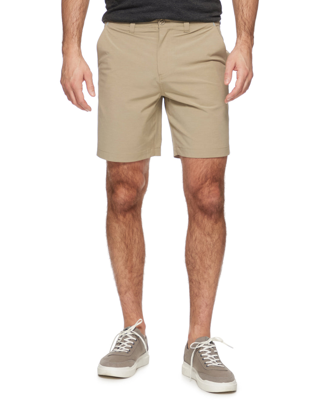ANY-WEAR COTTON BLEND HYBRID PERFORMANCE SHORT - 8" INSEAM