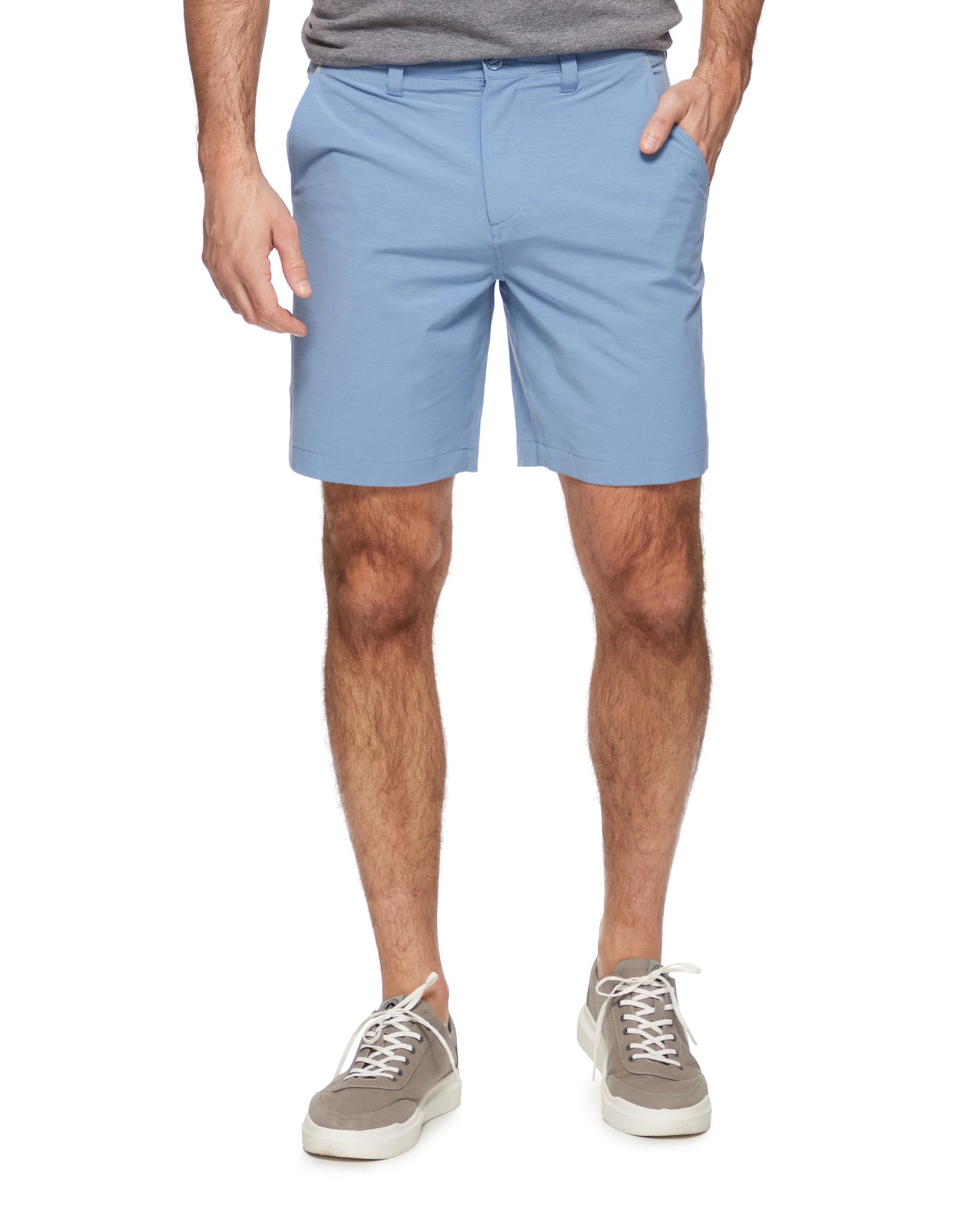 COTTON BLEND ANY-WEAR PERFORMANCE SHORT - 8" INSEAM
