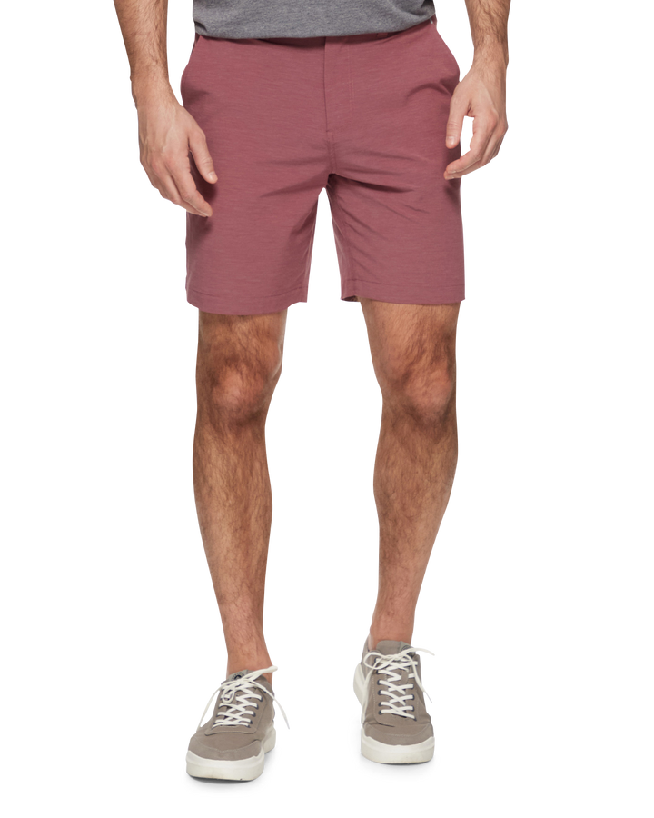 COTTON BLEND ANY-WEAR PERFORMANCE SHORT - 8" INSEAM