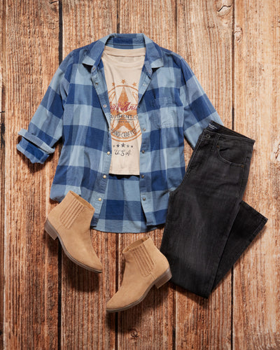 HORSESHOE CROPPED GRAPHIC TEE