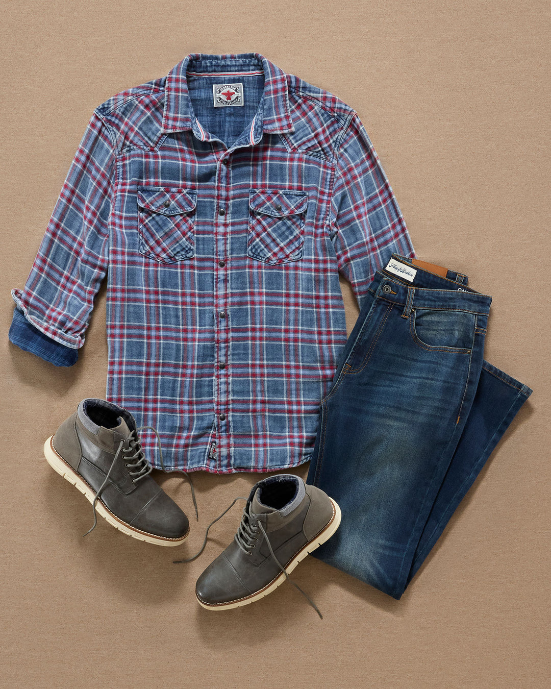DESERT SON MARBURY DOUBLE LAYER WESTERN SHIRT