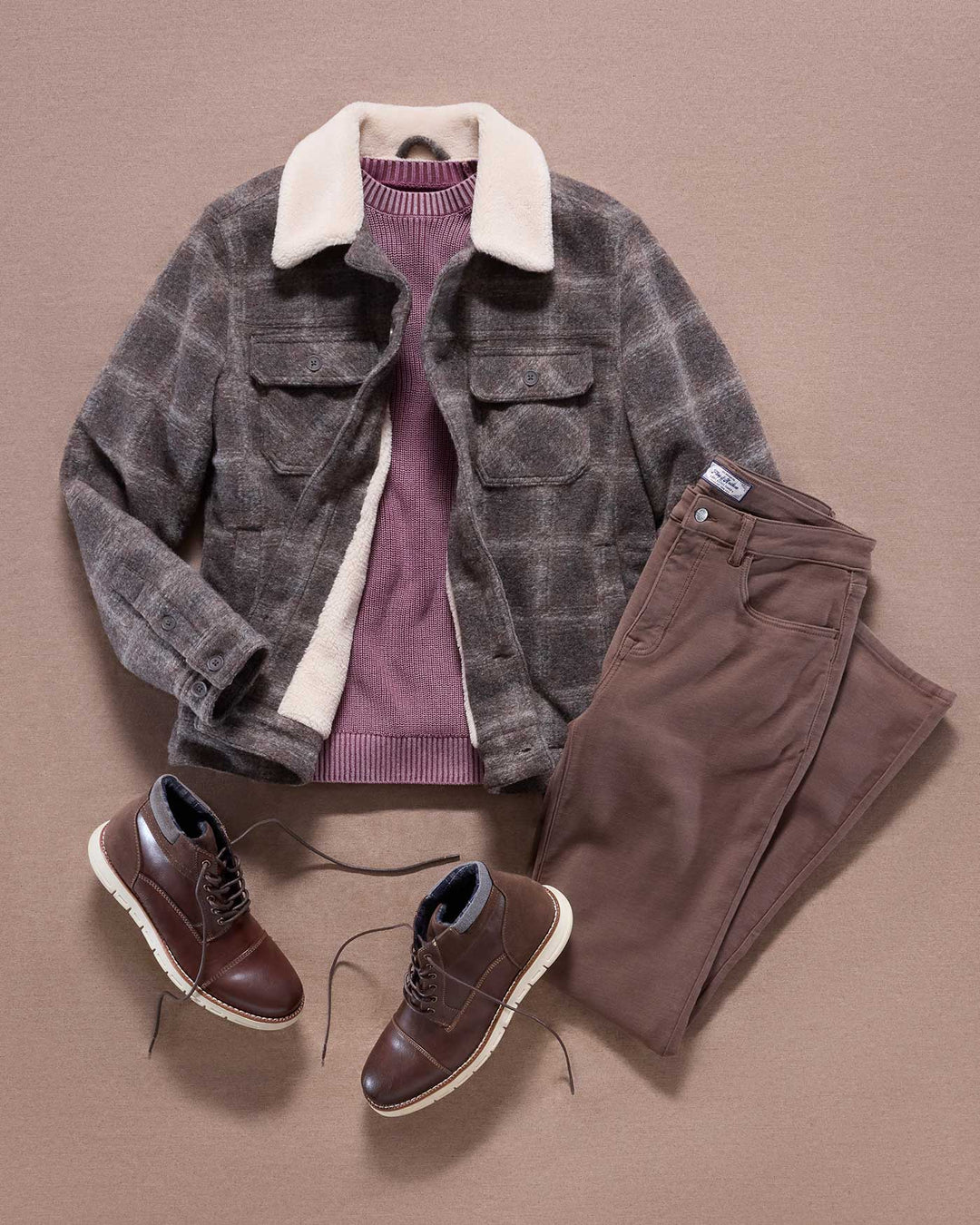 BROOKWOOD SHERPA-LINED JACKET