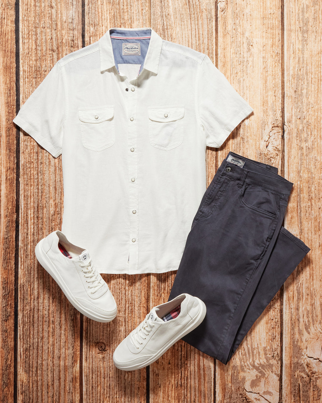 AVALON GARMENT-DYED LINEN SS SHIRT