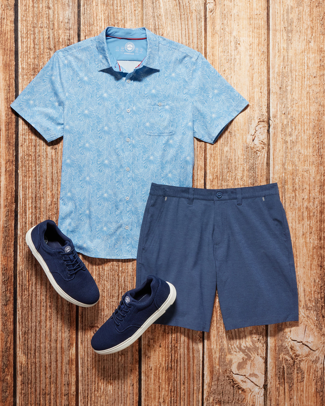 COTTON BLEND ANY-WEAR PERFORMANCE SHORT - 8" INSEAM