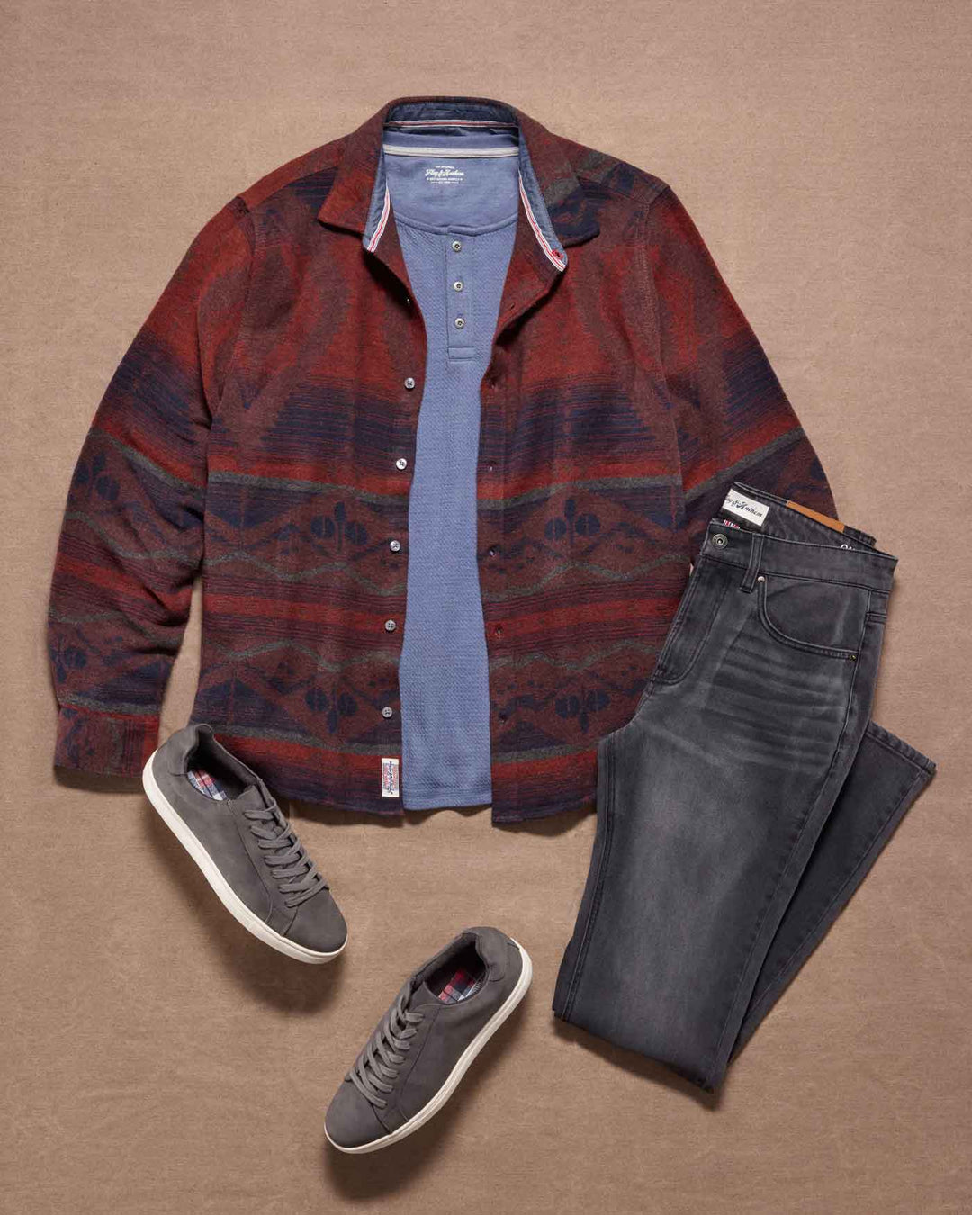 CHATSWORTH SOFT WAFFLE HENLEY