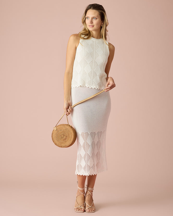 ADDISON CROCHET SWEATER DRESS